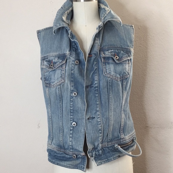 diesel denim vest